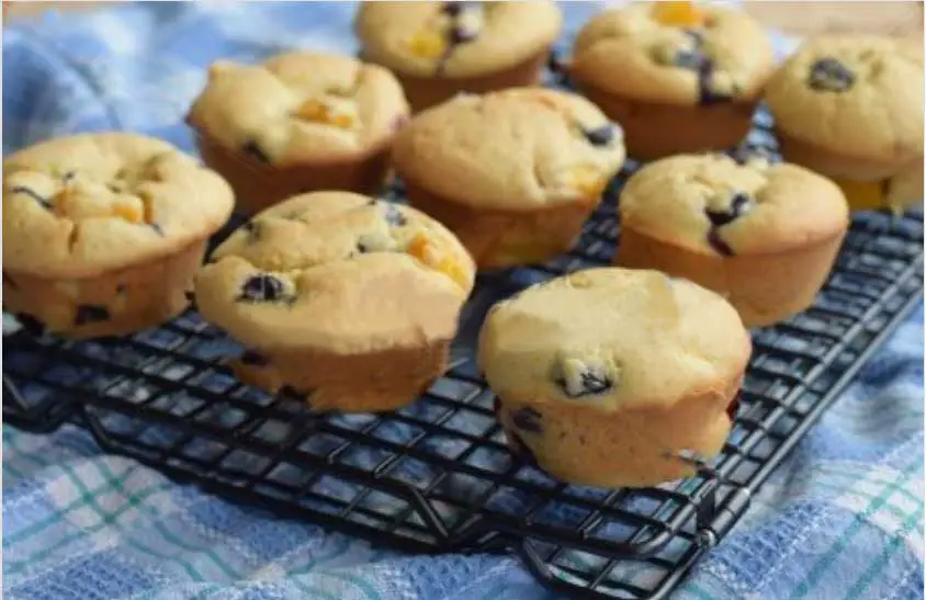 Blueberry Peach Muffins Recipe