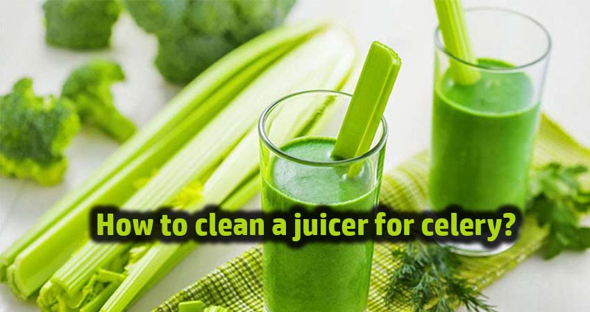 How to clean a juicer for celery