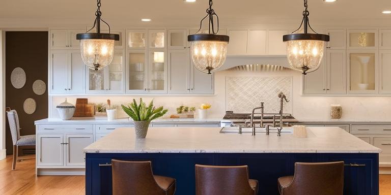 Pendant Lighting in kitchen