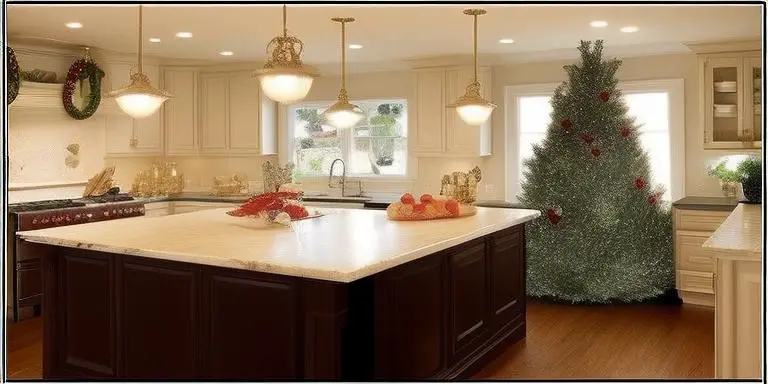 Decorate Kitchen Cabinets Christmas tree