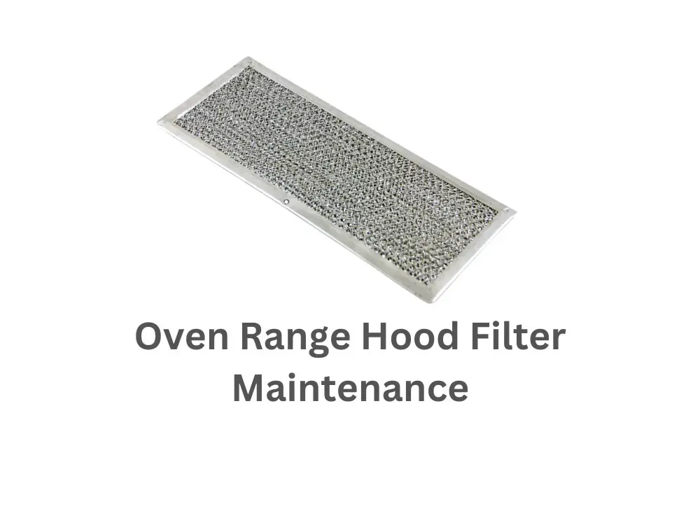 Oven range hood filter