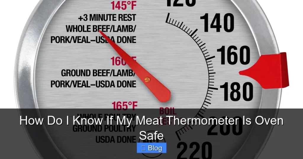 How Do I Know If My Meat Thermometer Is Oven Safe