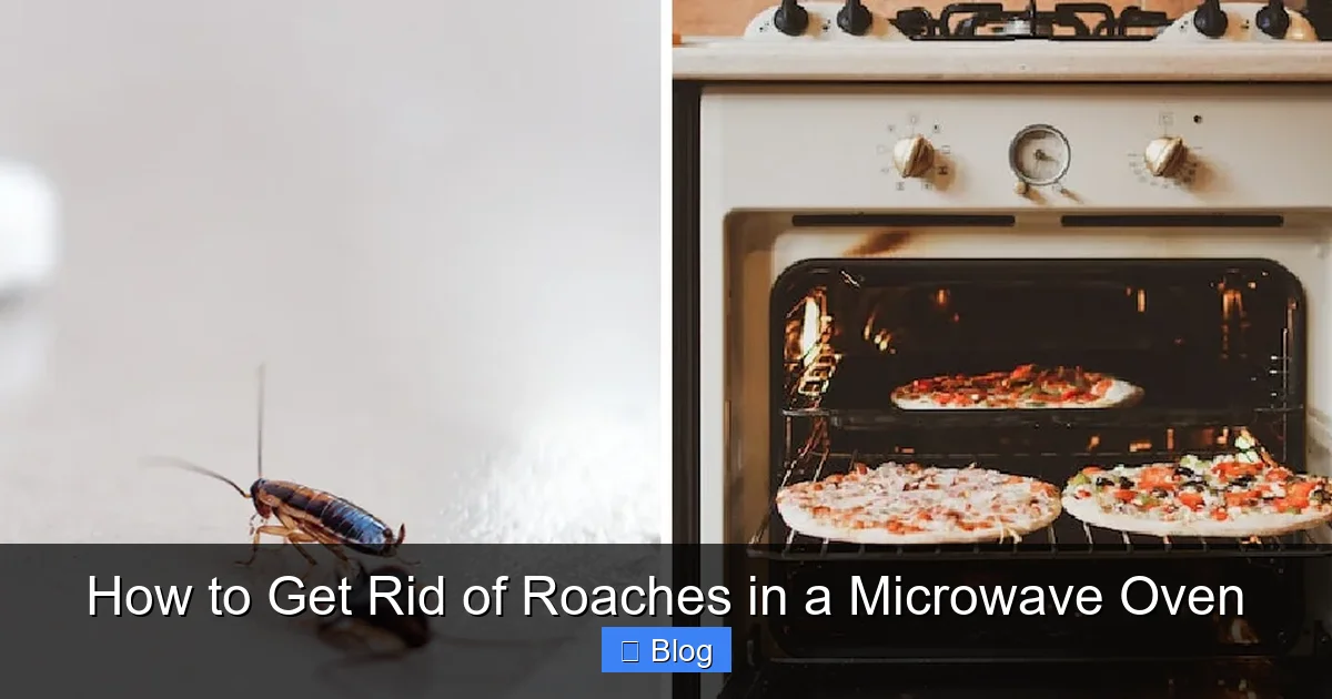 How to Get Rid of Roaches in a Microwave Oven