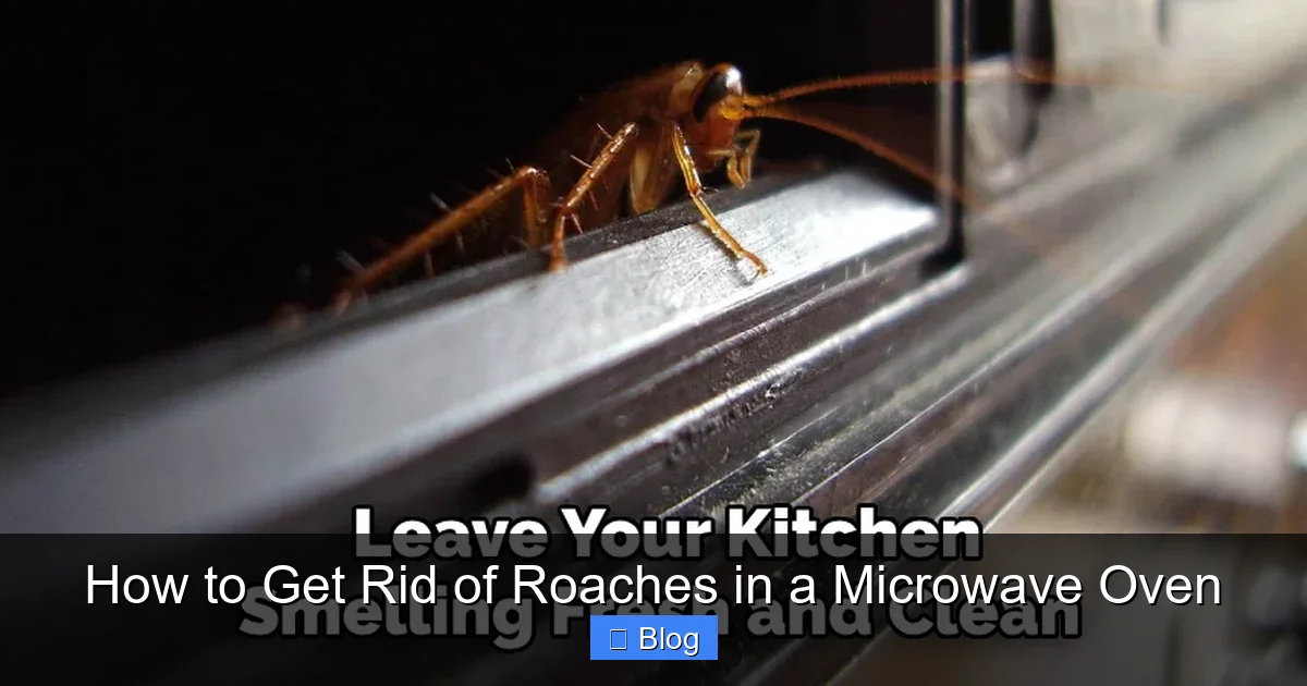How to Get Rid of Roaches in a Microwave Oven