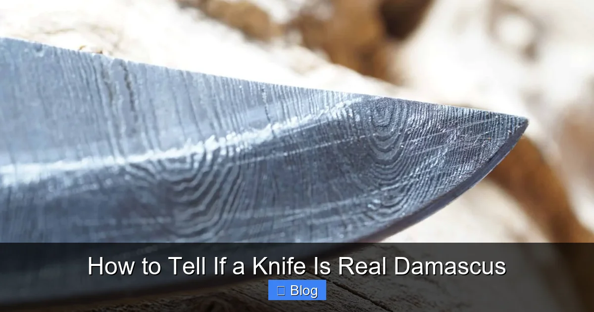 How to Tell If a Knife Is Real Damascus