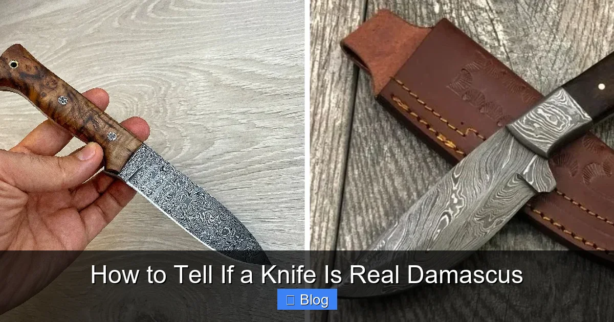 How to Tell If a Knife Is Real Damascus