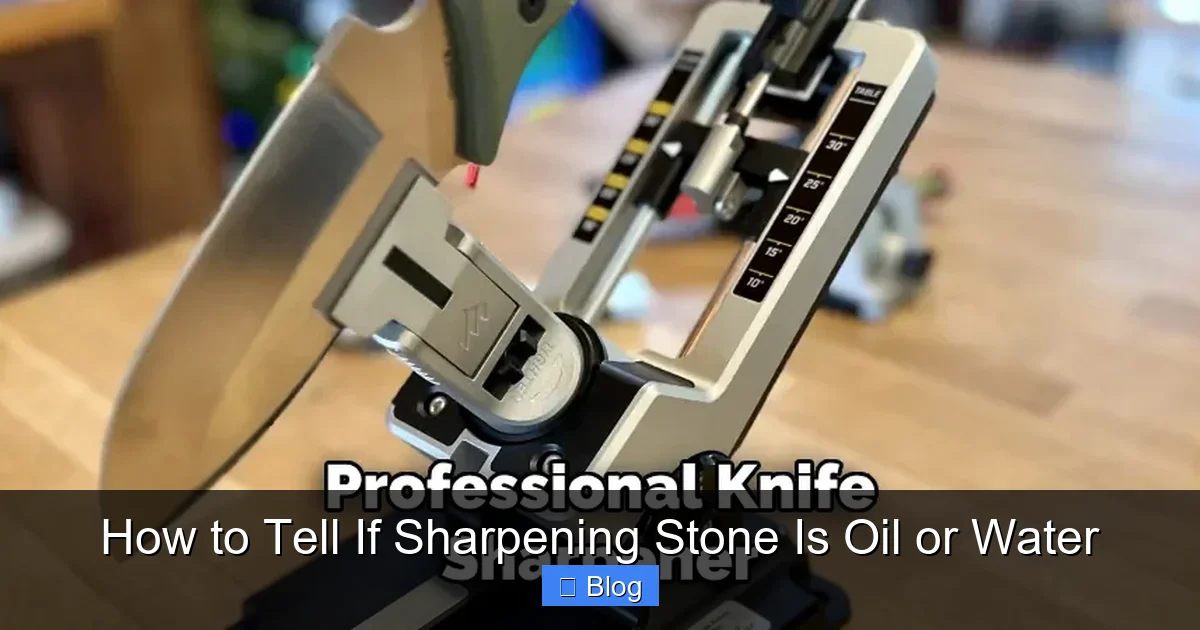 How to Tell If Sharpening Stone Is Oil or Water