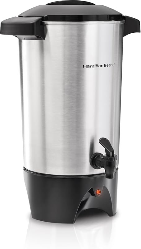 Hamilton Beach 45 Cup Coffee Urn and Hot Beverage Dispenser, Silver fo