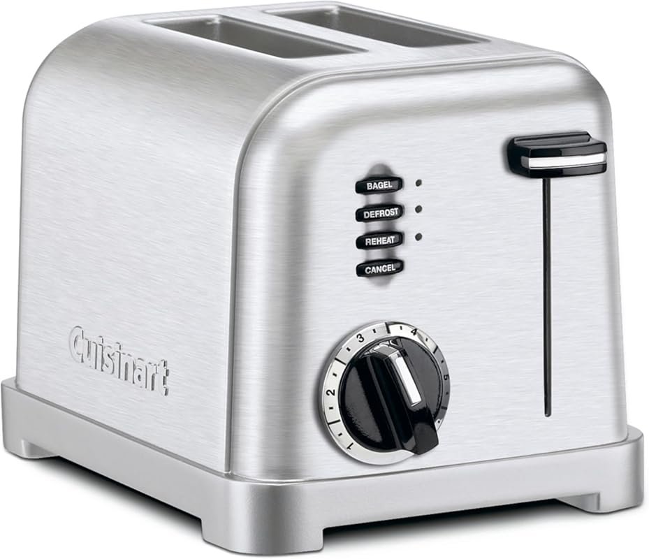 Cuisinart CPT-160 Metal Classic 2-Slice Toaster in Brushed Stainless S