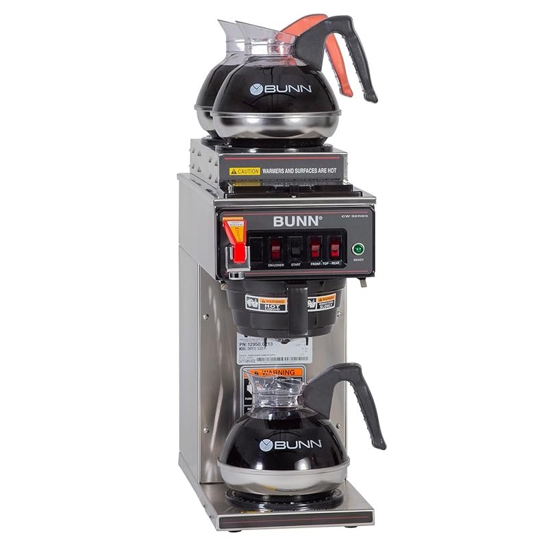 Bunn CWTF-3 Automatic Commercial Coffee Brewer with 3 Warmers for Offi