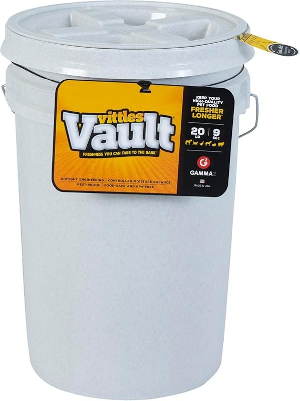 Gamma2 Vittles Vault 20 LB Dog Food Storage Container Made in USA