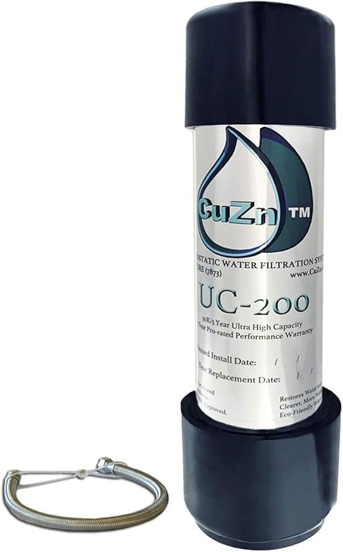 CuZn Under Sink Water Filter with 5-Year Life, NSF Certified, Reduces 
