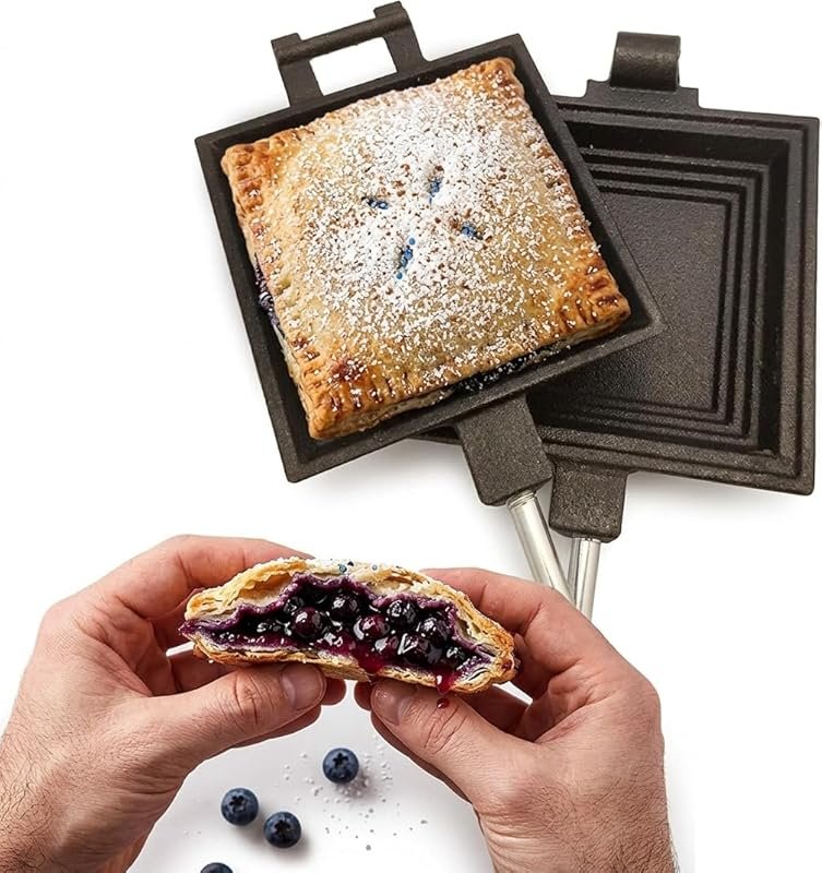 Coghlan's Cast Iron Pie Iron Sandwich Maker Pre-Seasoned for Campfire 