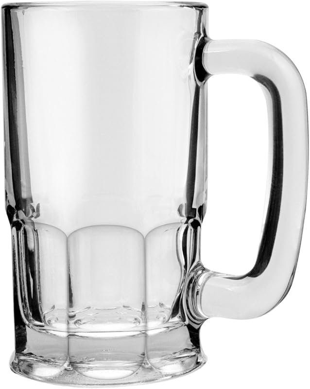 Anchor Hocking 20 oz Clear Beer Mugs – Set of 6 for Pub, Bar & Home Us