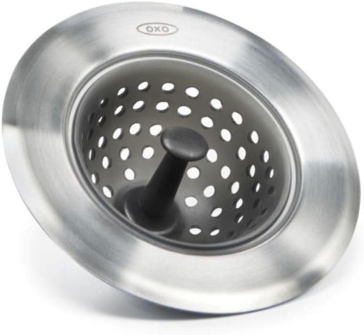 OXO Good Grips Silicone Sink Drain Strainer, Easy-Clean Design