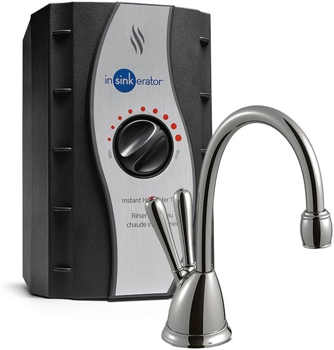 InSinkErator View Instant Hot & Cold Water Dispenser, Chrome Faucet & 