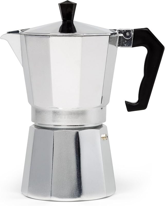Primula Greca Stovetop Moka Pot for Italian & Cuban Coffee, Makes 6 Es