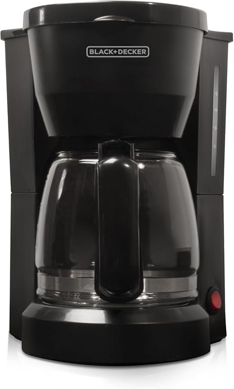 BLACK+DECKER 5-Cup Coffeemaker with Compact Design – Simple On/Off Con