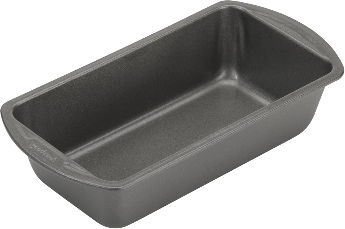 GoodCook Heavy-Duty Nonstick Loaf Pan, 8x4-Inch, Oven & Dishwasher Saf