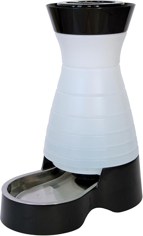 PetSafe Healthy Pet Water Station, 128 oz, Gravity Fountain, Stainless
