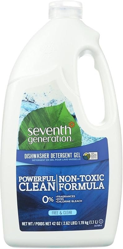 Seventh Generation Free & Clear Automatic Dishwasher Gel, 42 oz (6 Pac