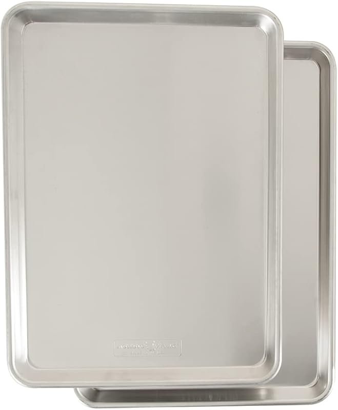 Nordic Ware Naturals Half Sheet Pan, USA-Made Aluminum Commercial Qual