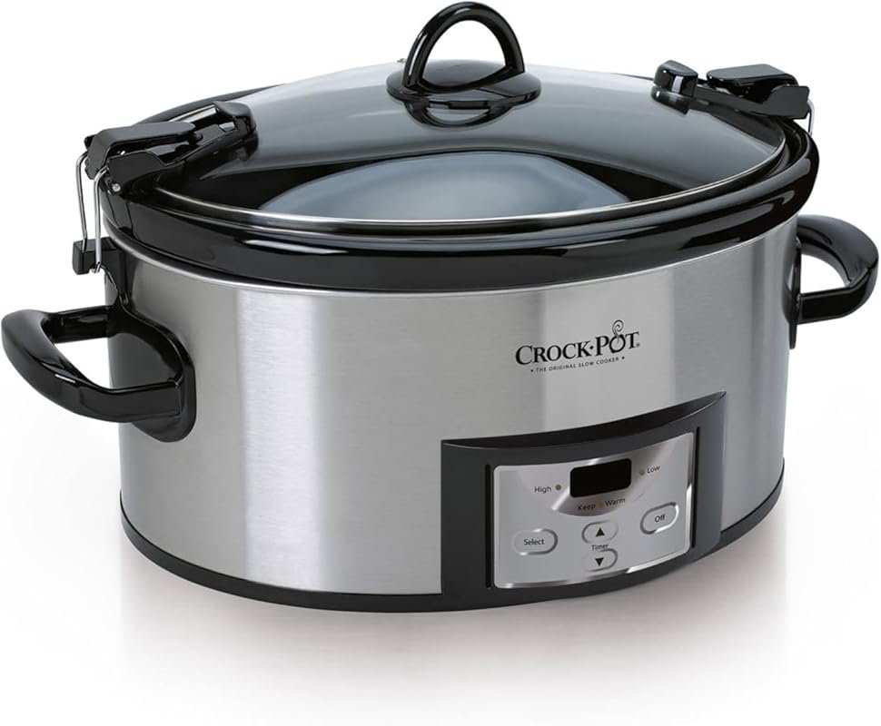Crock-Pot 6-Quart Programmable Slow Cooker with Digital Timer, Stainle