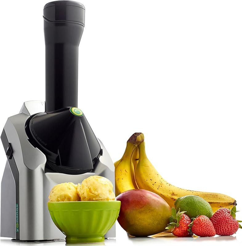 Yonanas Classic Healthy Vegan Frozen Fruit Soft Serve Maker with 36 Re