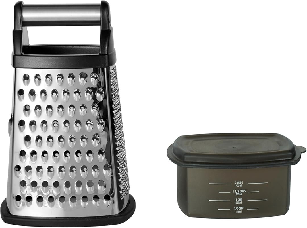 KitchenAid Gourmet 4-Sided Stainless Steel Grater with Storage Contain