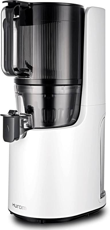 Hurom H200 Renewed Slow Juicer, White – Hands-Free, Quiet Motor, BPA F
