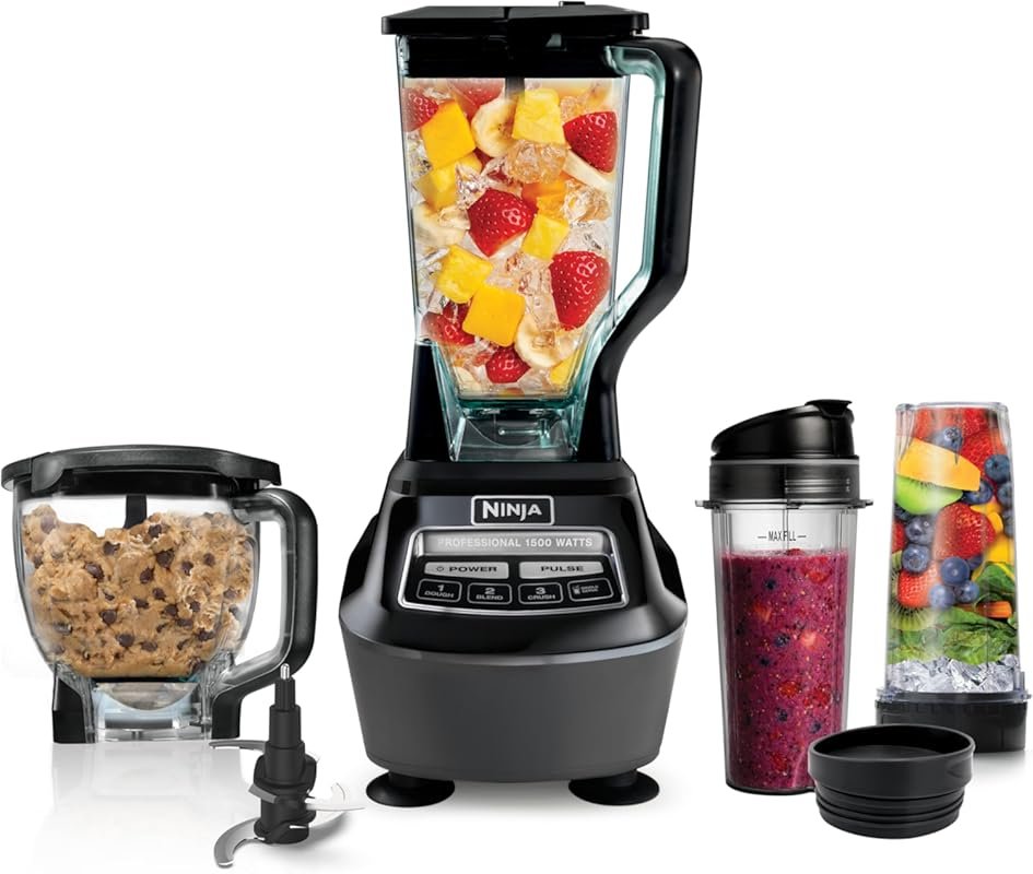Ninja BL770 All-in-One Blender & Food Processor with 8-Cup Bowl & To-G