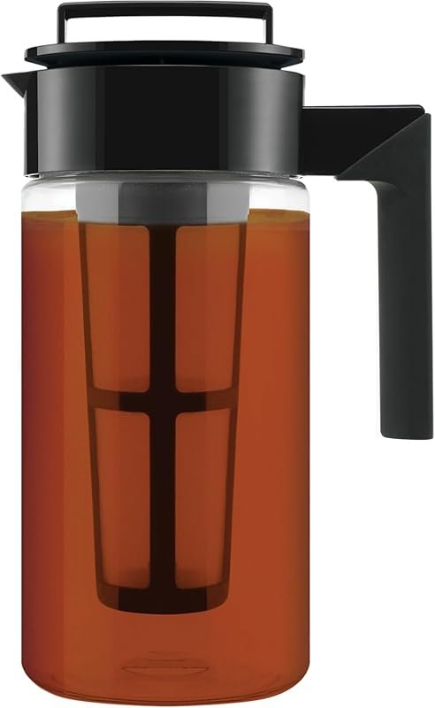 Takeya Flash Chill Iced Tea Maker with Patented Hot/Cold Tech, BPA-Fre