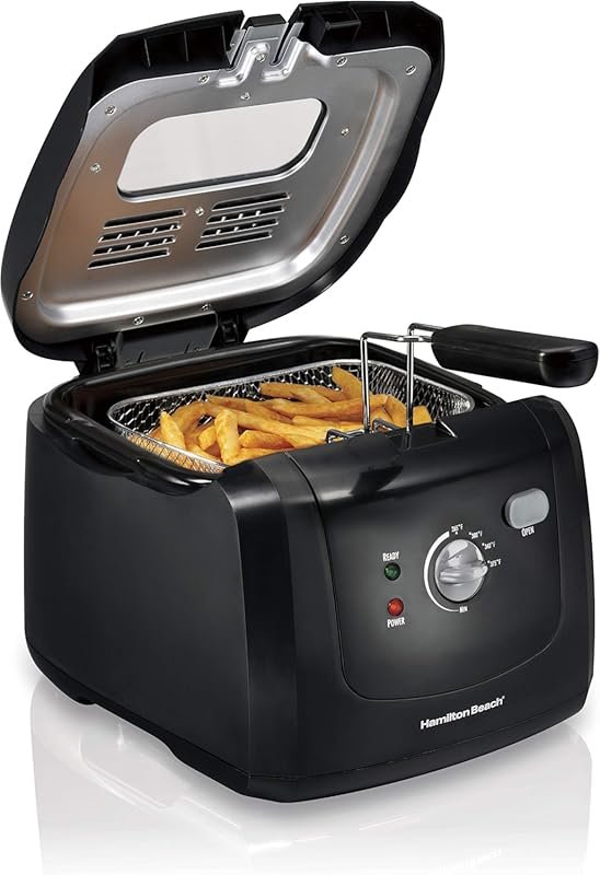 Hamilton Beach 2L Cool Touch Deep Fryer – 1500W, Adjustable Temp, View