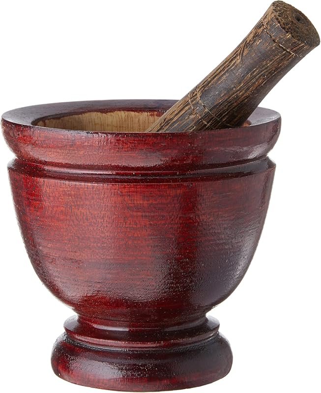 5 Inch Thai Mortar & Pestle Grinding Tool for Authentic Thai Food & Re