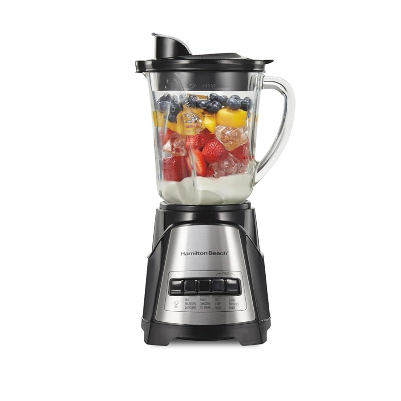 Hamilton Beach 700W Wave Action Blender 40oz Glass Jar, 12 Functions I