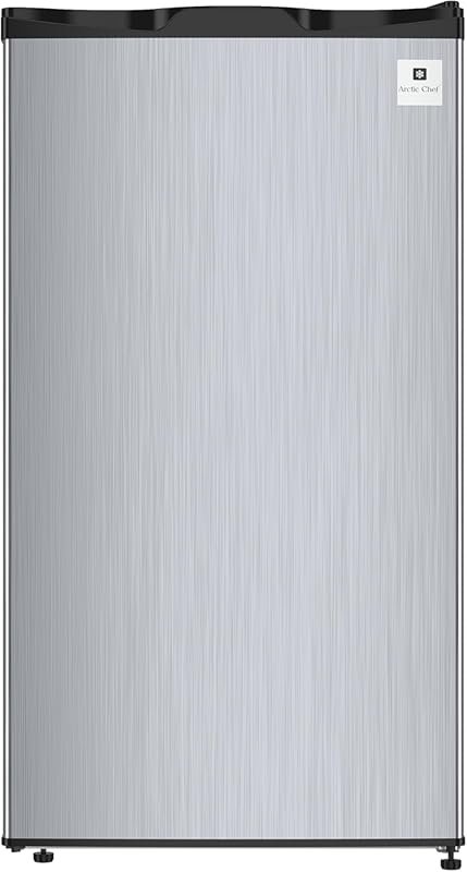 ARCTIC CHEF 3.2 Cu Ft Platinum Stainless Mini Refrigerator with Freeze