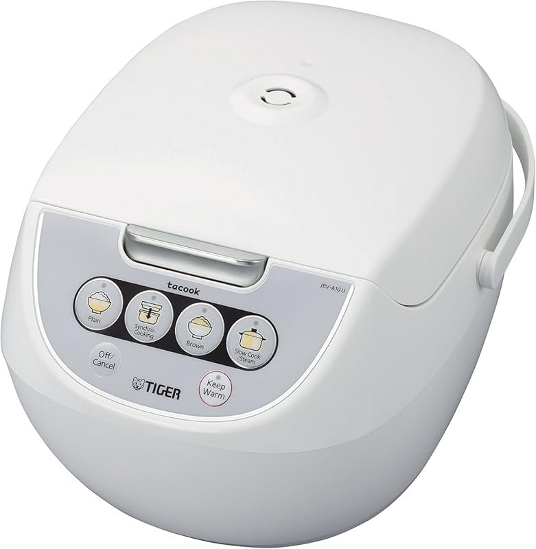 Tiger JBV-A10U 5.5-Cup Micom Rice Cooker with Tacook Steamer Technolog