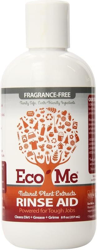 Eco-me Fragrance-Free Auto Dish Rinse Aid, 8 Fl Oz