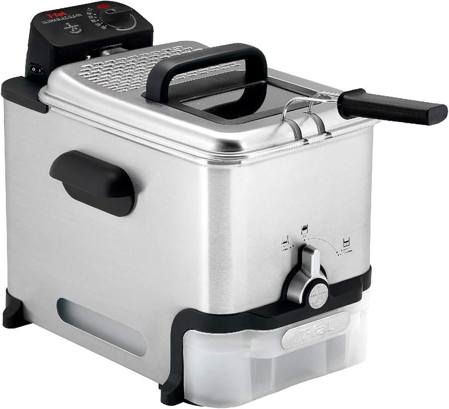 T-fal 3.5L Stainless Steel Deep Fryer with Basket – 1700W, Oil Filtrat