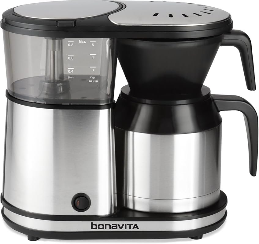 Bonavita 5-Cup One-Touch Pour Over Coffee Maker with SCA Certified The