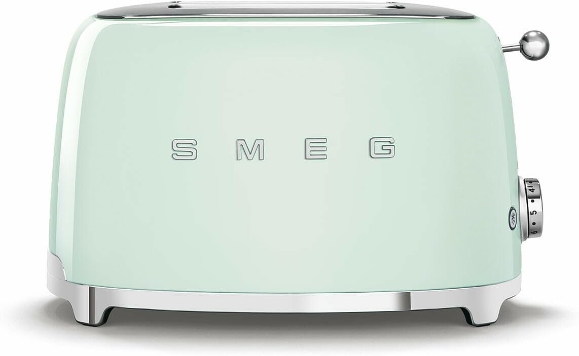 SMEG 2-Slice Toaster with 6 Presets, Defrost & Removable Crumb Tray in