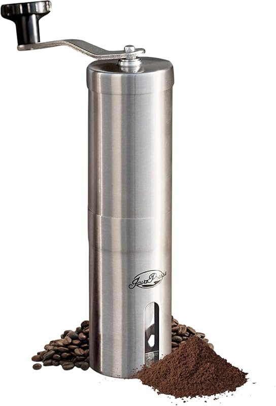 JavaPresse Manual Coffee Grinder, 18 Adjustable Settings & Conical Bur