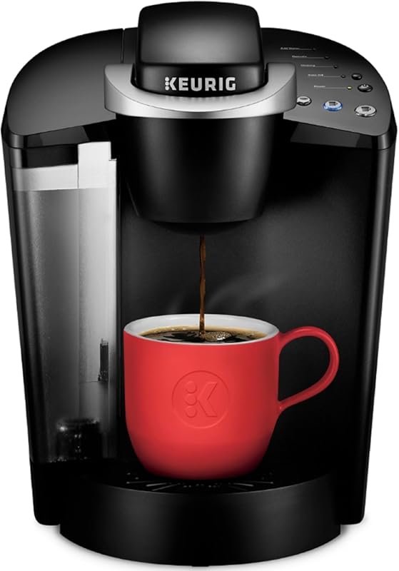 Keurig K-Classic Single Serve Coffee Maker with 3 Brew Sizes & Removab