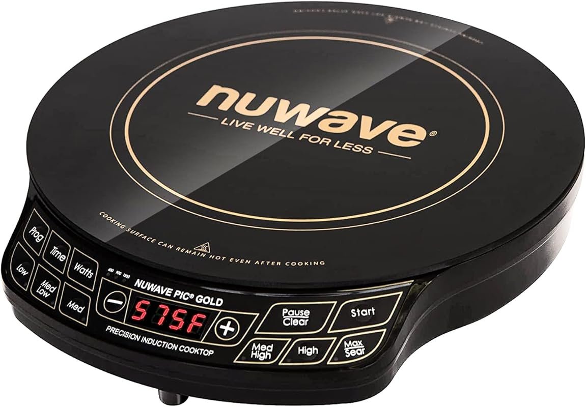 Nuwave Gold Precision Induction Cooktop with Large 8” Heating Coil and