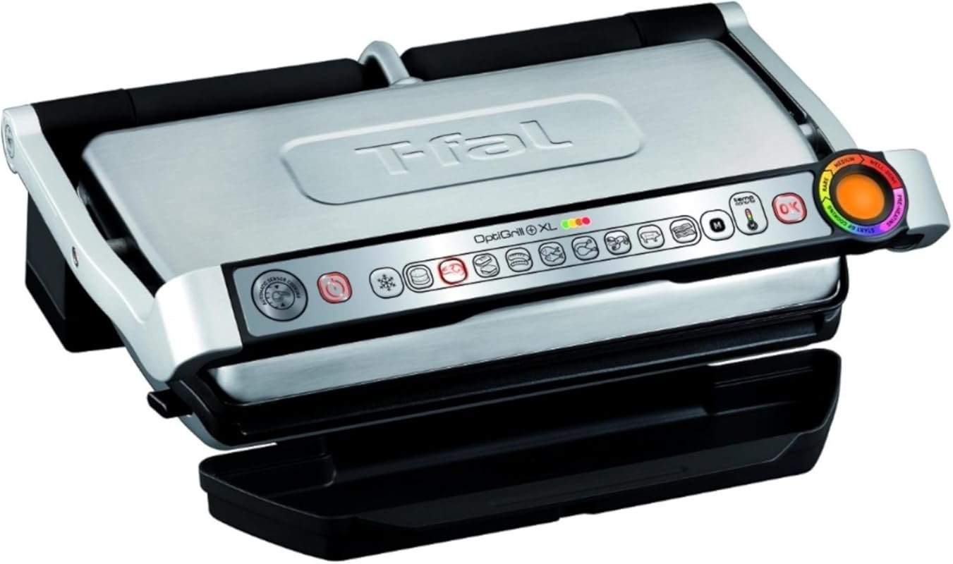 T-Fal OptiGrill XL Electric Grill with 9 Auto Modes, Panini Press & No