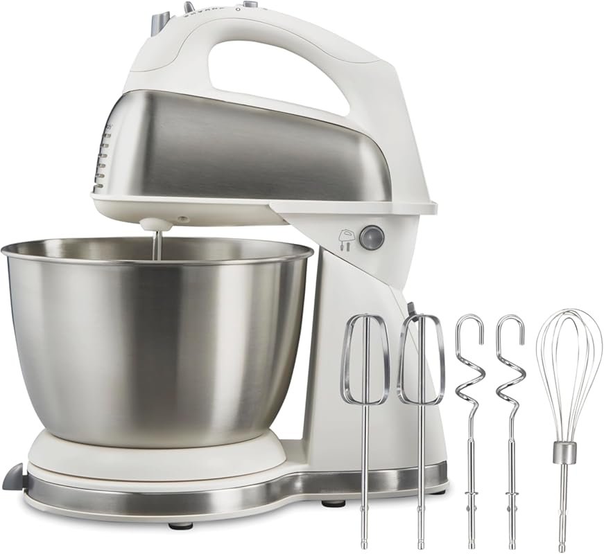 Hamilton Beach 4-Quart 6-Speed Stand & Hand Mixer with QuickBurst