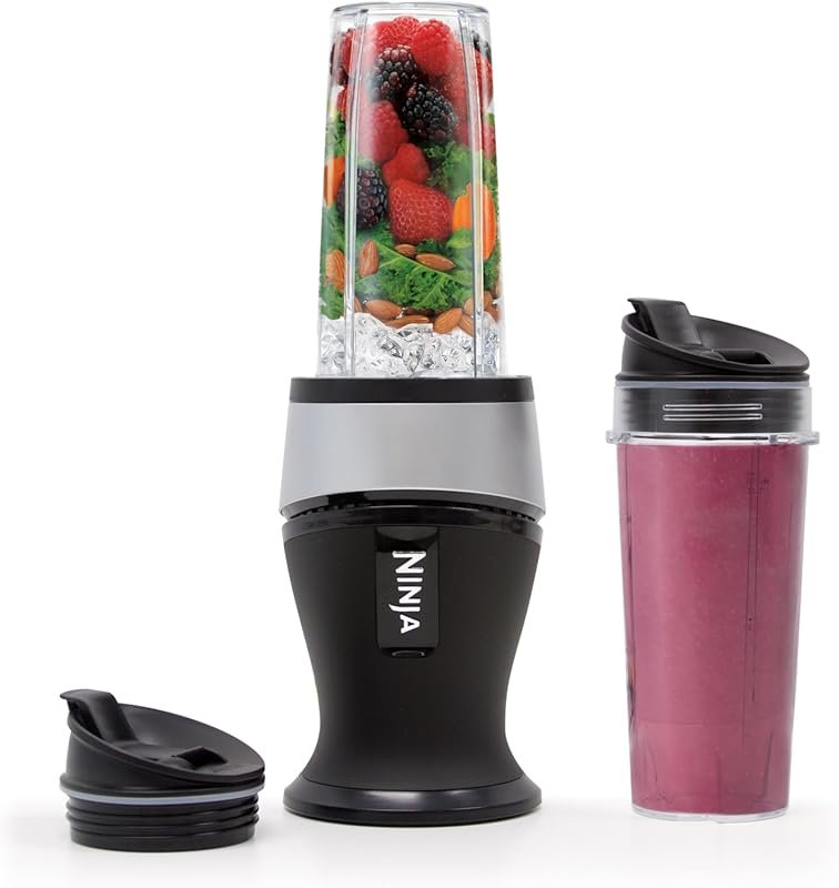 Ninja Fit Compact Personal Blender with 2x 16oz Cups, 700W for Smoothi
