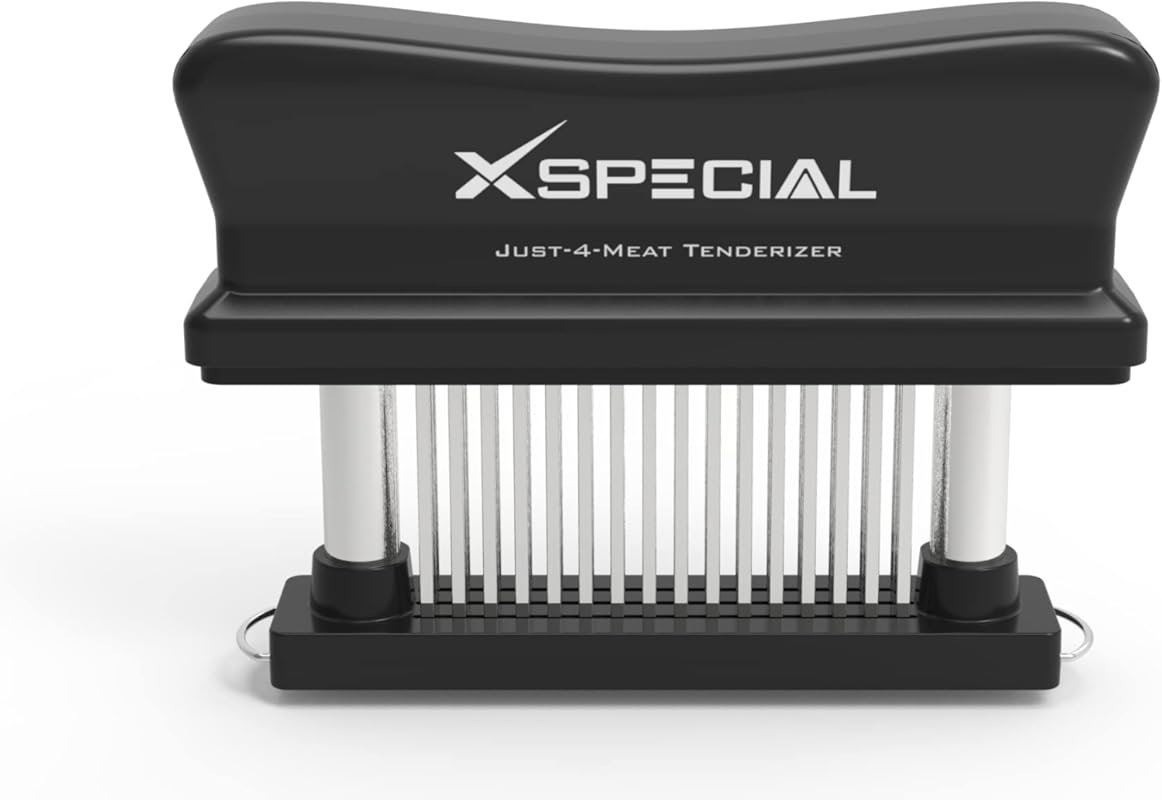 XSpecial 48-Blade Stainless Steel Meat Tenderizer Tool for Ultra-Tende