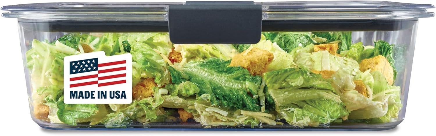 Rubbermaid Brilliance Large 9.6 Cup Food Storage Container – BPA-Free,