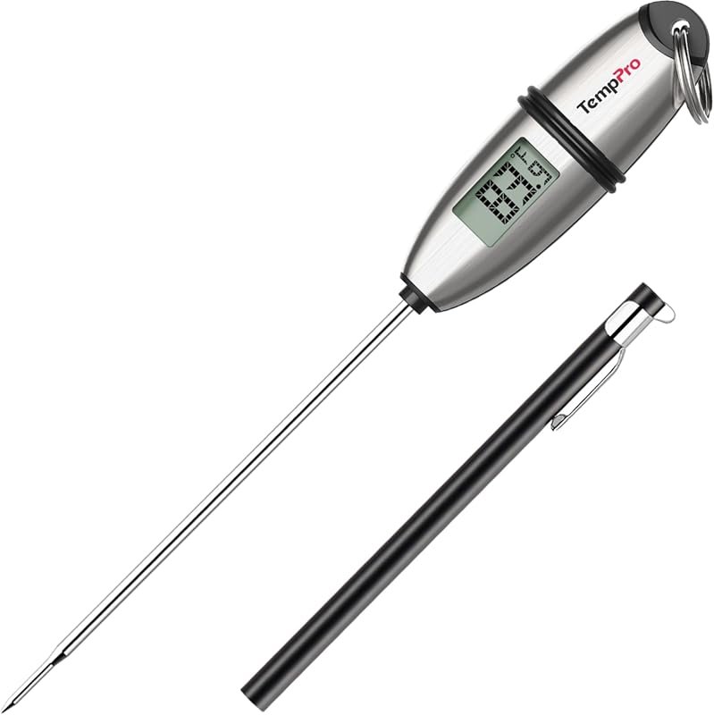 TempPro Digital Food Thermometer with Super Long Probe for BBQ, Bread,